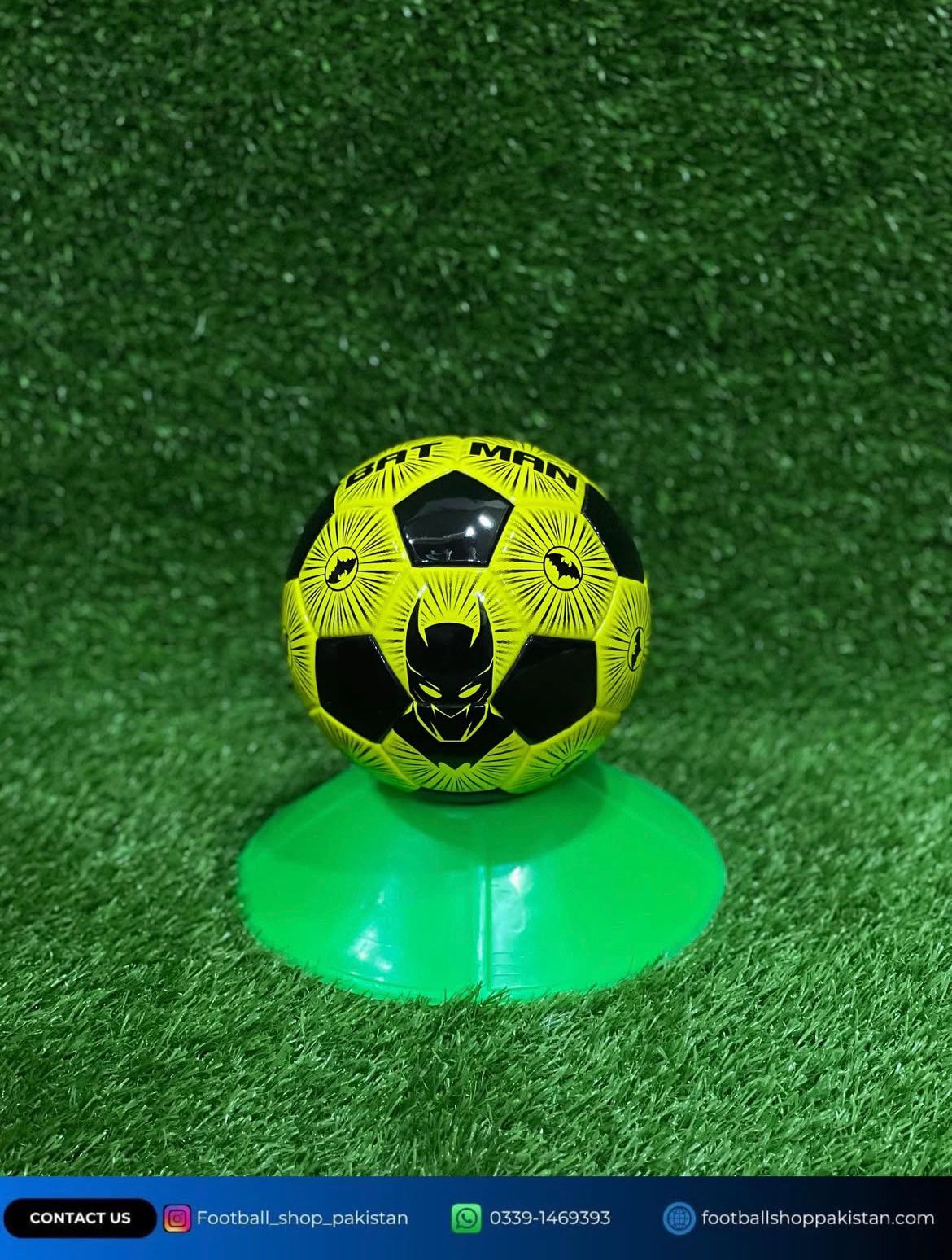Football Size 1 mini Batman yellow - Image 2
